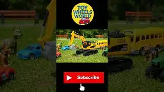 JCB 5DX Toy Construction Adventure 🚧 #Shorts #kidstoys #constructiontoys