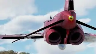 War Thunder Dogfight Clip: Insane Missile Kill and Cinematic Wing Shot