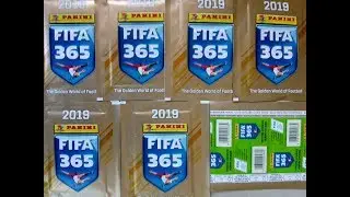 2019 FIFA 365 Stickers 7 Packs Break