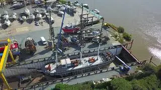 Dunbrody ship repair progress