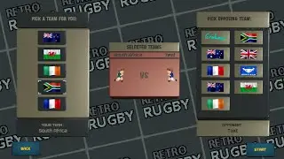 Better than Rugby 25 Gameplay? New Indy Retro Rugby Game coming to PC and Steam. SA vs FRANCE