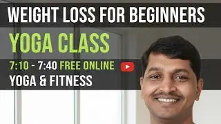 Yoga class Weight loss for beginners | live Yoga | healthyog  #liveyoga #weightloss 