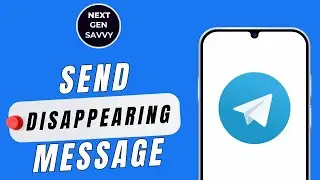 HOW TO SEND A DISAPPEARING MESSAGE TO SOMEONE ON TELEGRAM