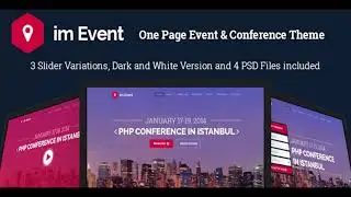 im Event - One Page Event and Conference Template | Themeforest Website Templates and Themes