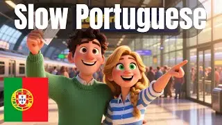 Portuguese Listening Practice: At the Train Station (Full Conversation)