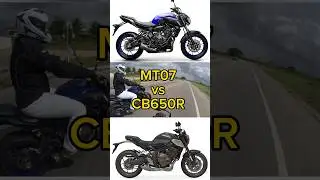 MT07 vs CB650R 🔥 - deixa sua opini&atilde;o nos coment&aacute;rios #cb650r #mt07 #mt09 #honda #yamaha