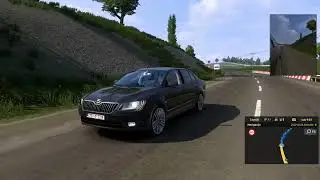 Euro truck simulator2 truckesmp driving škoda superb