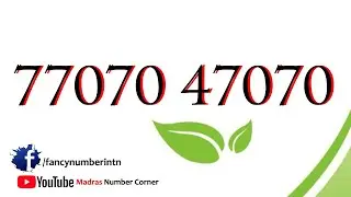 Madras Number Corner|| Vanity Mobile Number Available for Sales.