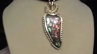 Dragon Scales ~  CANADIAN AMMOLITE PENDANT ~14kt GF