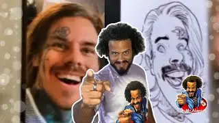 STRONG START! Digital Caricatures with Alani J- drawing of Shayne Smith