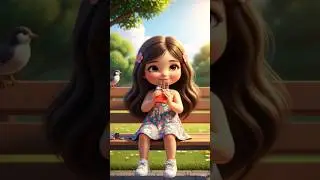 A cute girl eating chocolate 😍 #cartoon #babytoons #animation #toonindia #viral #funny #shorts