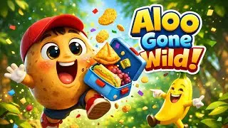 Aloo Kachaloo Jungle Gaye 🌳🥔🧅 | Fun Kids Rhyme | Nursery Poem