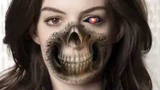 Skull effect on a Face : Photoshop Tutorial