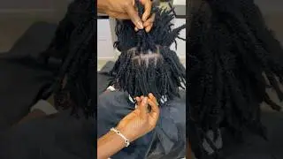 Transforming freeform into structured locs. #locs #locmaintenance #dreadlocks #dreadlockstyles