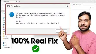 How to fix FTP Folder Error | Windows cannot access this folder error fix | WiFi FTP Server
