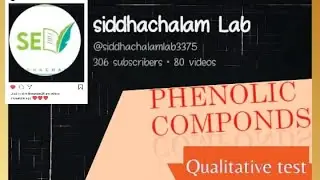 Phenolic Compound #qualitative test #phyotchemical #siddhachalam