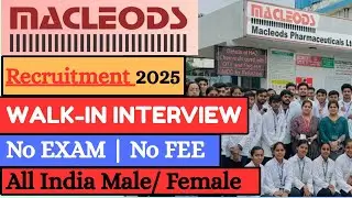 Macleods Pharma Recruitment 2026 | Macleods Pharma Job Vacancy 2026 | Pharma Job Vacancy 2026 #jobs