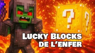 Je teste les Lucky Blocks avec mon fils de 7 ans sur Minecraft (Lava Attack + Mini Boss)