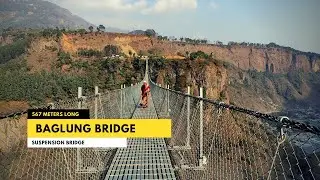 Baglung 567 meters long Suspension Bridge...