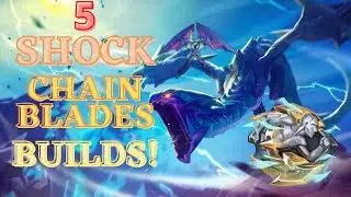 5 SHOCK Chain Blades Builds! STUNLOCKING! Behemoths - Dauntless Builds