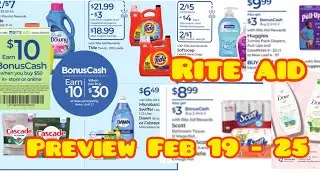 Rite Aid 🔥🔥preview feb 19 a 25 #cuponesymastips #riteaidcouponing