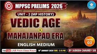 MPPSC Prelims 2026 | Unit-2  :-  History of Madhya Pradesh | Vedic Age & Mahajanpad Era #mgicspre
