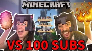 We Battle 100 Subscribers (Minecraft Headwars!)