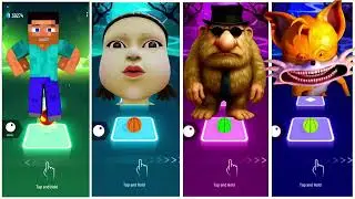 Steve VS Squid Game Doll VS Tralalero Tralala VS Shin Tails