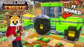 I built a working TRACTOR in Minecraft Create Mod