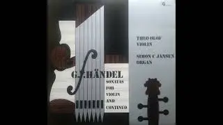 Theo Olof, Simon C. Jansen - H&auml;ndel Sonatas For Violin And Continuo Rec. Sept 21-1979 (Holland)