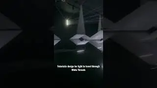 Design for Light to travel through White Threads #viral #newvideo #futuristic