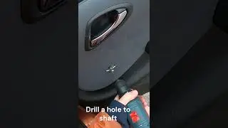 How to make an easy-to-remove window crank for a car.