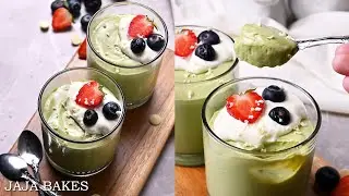 Tofu Matcha White Chocolate Mousse With 4 Ingredients Only | Vegan, Dairy-Free, Gluten-Free Dessert