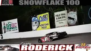 Casey Roderick wins the 2022 Snowflake 100.