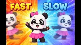 Fast and Slow Music for Kids 🎶 | Amanda Panda