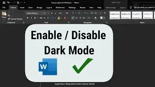 How to turn OFF Dark Mode Microsoft Word || MS Office