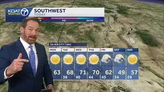 Dry skies continue with temperatures back up challenging records by Tuesday