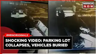 Punjab | Parking Lot Collapses In Mohali, Vehicles Trapped In Rubble | Viral Video | English News