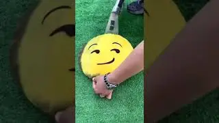 SATISFYING Cleaning muddy emoji pillow #shorts