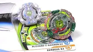 Двойной набор KERBEUS K4 и BLIZZARD-X GAIANON G4 | Beyblade Burst Turbo SlingShock