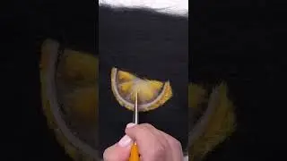 #woolpainting, #wool, #woolart, #art, #lemon, #lemon, #drawing, #painttutorial, #drawingtutorial