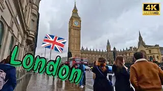 🇬🇧 London Walkingtour 4K - Only known places | United Kingdom Virtual walk