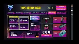 FFPL Dream team player selection