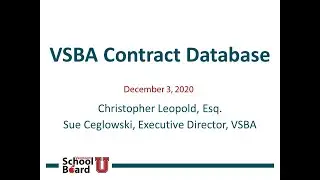 Contract Database Webinar