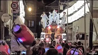 令和4年 平野郷だんじり(南港通 九町合同曳行)杭全神社夏祭りDanjiri Matsuri2022/07/12