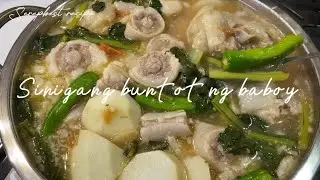 Sinigang pork tail / buntot ng baboy sa gabi recipe Eto gagawin para Masarap at mabango ang sabaw