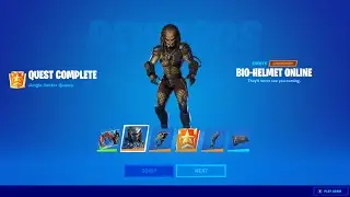 Unlocking *PREDATOR* SKIN in FORTNITE! (NEW BOSS & MYTHIC WEAPON UPDATE)