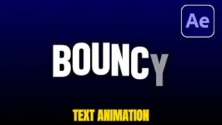 How To Make Bouncy Text Animation In After Effects Fast!