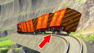 Brutal Railroad Derailments 🔥 BEAMNG.Drive Stream