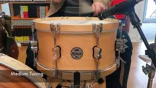 (SOLD) Snares - PDP 7x14 LTD Classic Wood Hoop Snare Drum (Full Tuning Range)